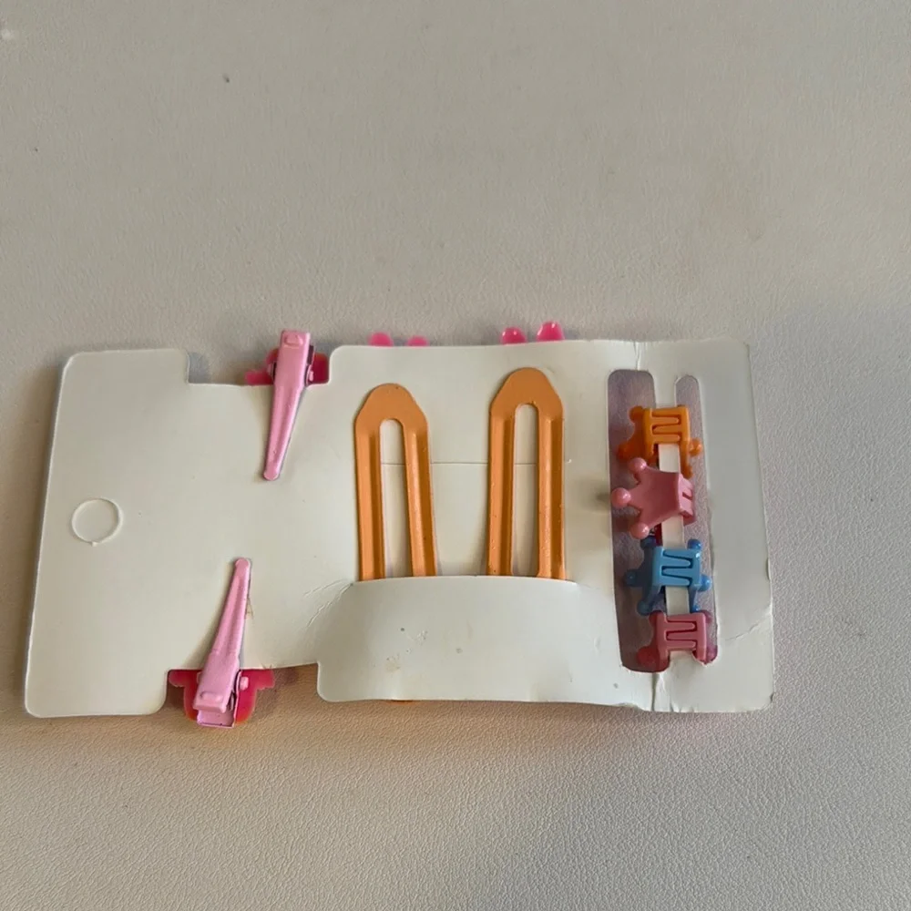 Orange and Pink Viral LABUBU Hair Clip Set - Picture 2 of 2